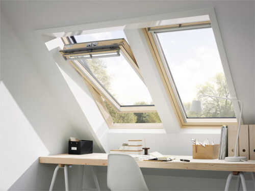 VELUX®  Holz Schwingfenster GGL (Alu) MK06 78x118